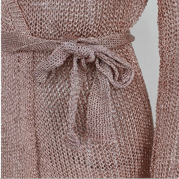 NEW! Rose Gold Mesh Dress / Cover-up - Picture 7 of 8